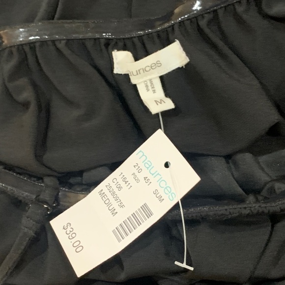 NWT Maurices Black Sleeveless Stretch Split Leg Jumpsuit Sz M - Picture 8 of 10